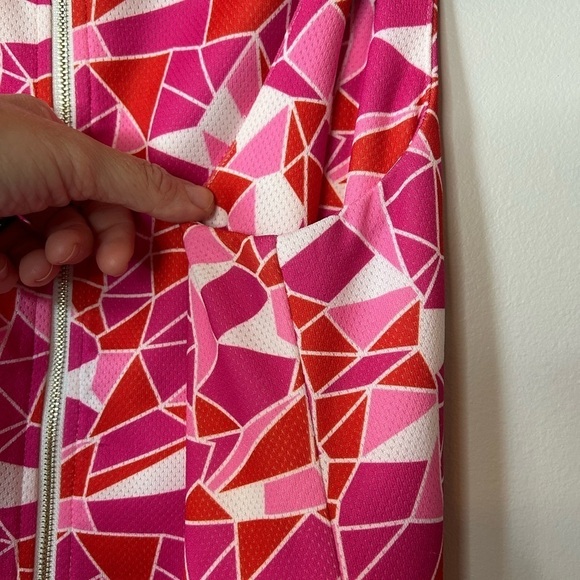 JADE Melody Tan Geometric Print Midi Dress Size S - Picture 4 of 9